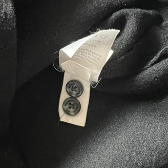 VTG Eddie Bauer 100% Wool Button Down Shirt Black Lrg Workwear Shacket Hong Kong - Picture 5 of 7